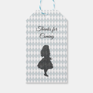 Vintage Pastel Alice in Wonderland Silhouette Gift Tags
