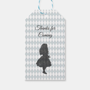 Alice in Wonderland Gift Tags by Adore By Nat - Vintage Wedding, Bridal and  Baby Shower Favor Hang Tags - Set of 9