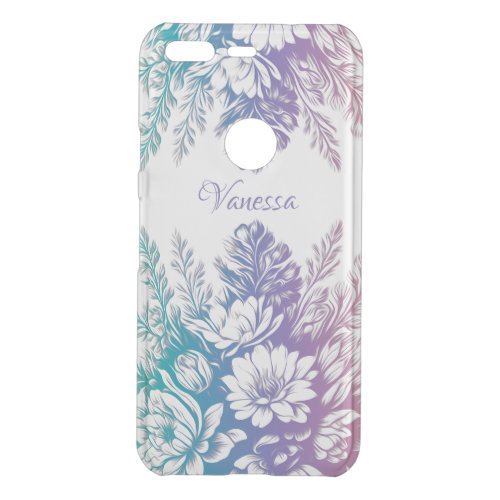 Vintage Pastel Colorful Floral Design Uncommon Google Pixel Case