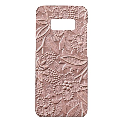 Vintage Pastel Coral Pink Blush Floral Art Pattern Case_Mate Samsung Galaxy S8 Case