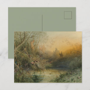 Vintage Pastel Fairy Land by Gustave Doré Holiday Postcard
