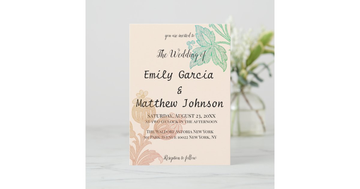 vintage-pastel-floral-peach-green-wedding-invitation-zazzle