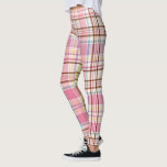 Vintage Pastel Plaid Classic Springtime Pattern Leggings<br><div class="desc">Vintage design is classic today. Pastel colors in a plaid pattern are reminiscent of springtime activities. Spring colors include: pink,  lavender,  yellow,  light green,  soft blue,  and chocolate brown.</div>