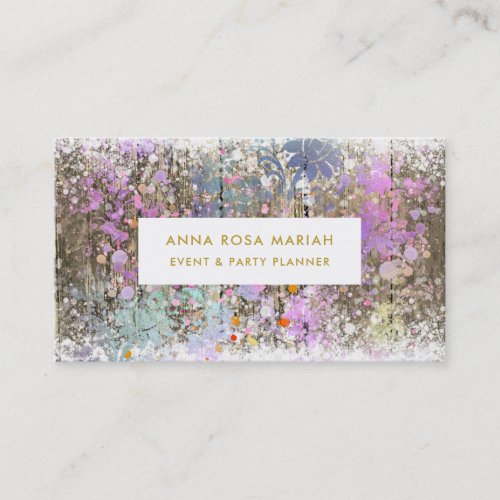  Vintage Pastel Rustic Aged Wood Shabby Business Card