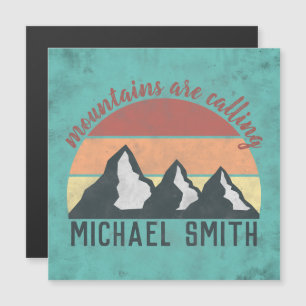 Vintage pastels mountains are calling monogram