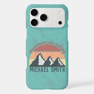 Vintage pastels mountains are calling monogram iPhone 17 pro max case