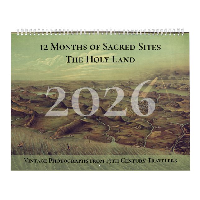 Vintage Pastor Appreciation Holy Land Photo  Calendar (Cover)
