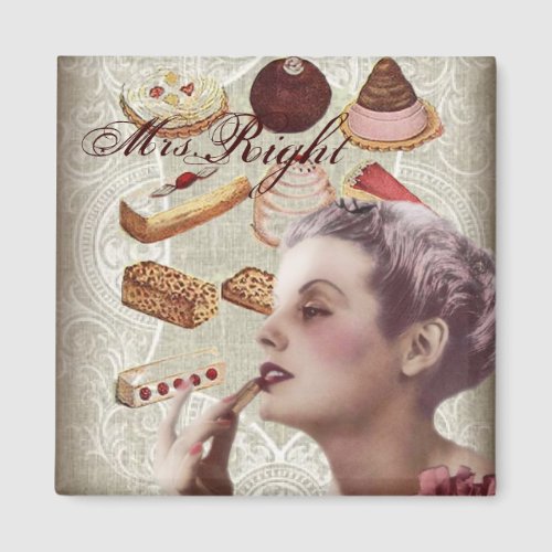 vintage pastry bridal shower tea party magnet