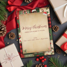 Vintage Patchwork From Our Home Christmas Card