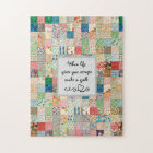 Vintage Patchwork Print