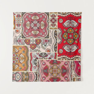 vintage patchwork quilt pattern. Vintage decorativ Tapestry