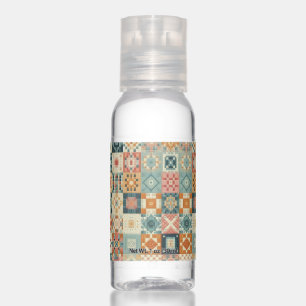 Vintage, patchwork quilted look hand sanitizer