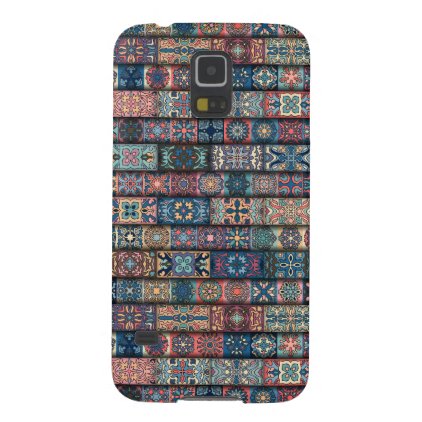 Vintage patchwork with floral mandala elements case for galaxy s5