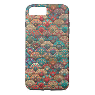 Vintage patchwork with floral mandala elements iPhone 8 plus/7 plus case