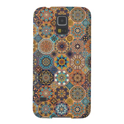 Vintage patchwork with floral mandala elements galaxy s5 case