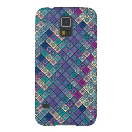 Vintage patchwork with floral mandala elements galaxy s5 case