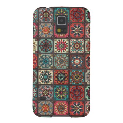 Vintage patchwork with floral mandala elements galaxy s5 cover