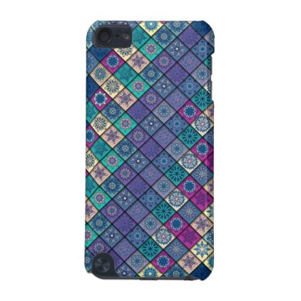 Vintage patchwork with floral mandala elements iPod touch (5th generation) case