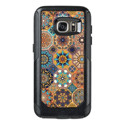 Vintage patchwork with floral mandala elements OtterBox samsung galaxy s7 case