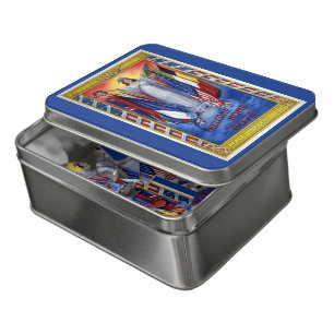 Vintage Patriotic America, Peace Justice Liberty Jigsaw Puzzle