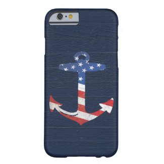 Vintage Patriotic American Flag Anchor Nautical US Case-Mate iPhone Case