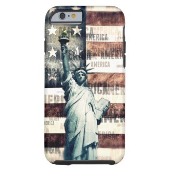 Vintage Patriotic American Liberty Tough Iphone 6 Case by politix at Zazzle
