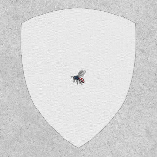Vintage Patriotic Bee Vector Graphic Shirt Design_ Patch