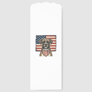 Vintage Patriotic Boxer Dog Flag Shirt Design_1 Bookmarks