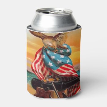 Vintage Patriotic Can Cooler by Vintage_Gifts at Zazzle