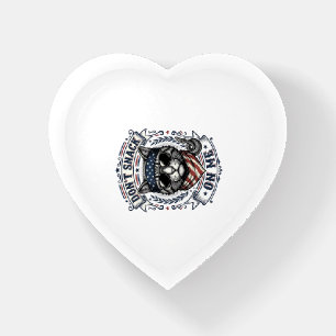 Vintage Patriotic Cat Don’t Snack On Me Paperweight
