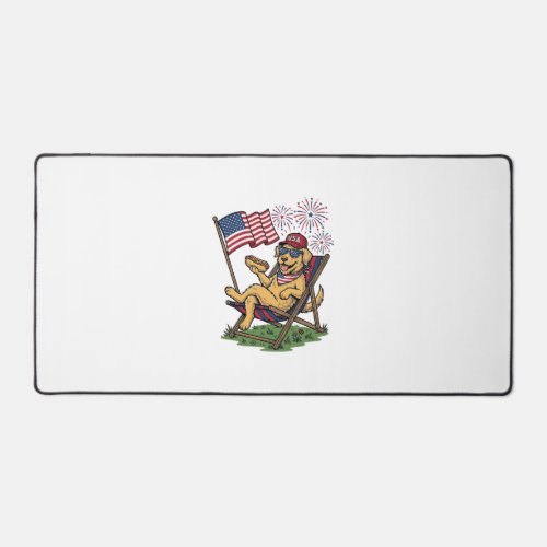 Vintage Patriotic Cats USA Shirt Design (2)_1 Desk Mat