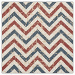 Vintage Patriotic Chevron Pattern Fabric