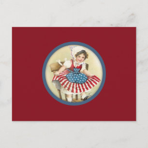 Vintage Patriotic Child Postcard