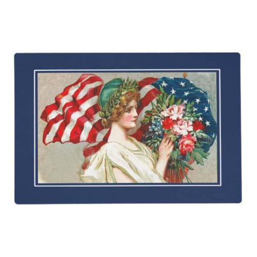 Vintage Patriotic Design 4th of July Party  Placemat