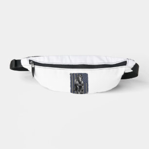 Vintage Patriotic Draft Horse Flag Vector Design_1 Fanny Pack