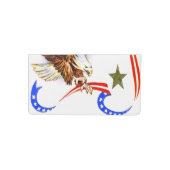 Vintage Patriotic Eagle and Star Check Book Cover (Front)