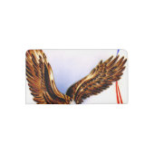 Vintage Patriotic Eagle and Star Check Book Cover (Back)