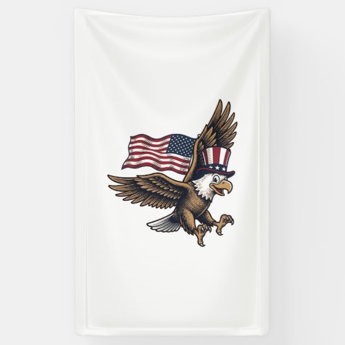 Vintage Patriotic Eagle Flag Shirt Design_1 Banner