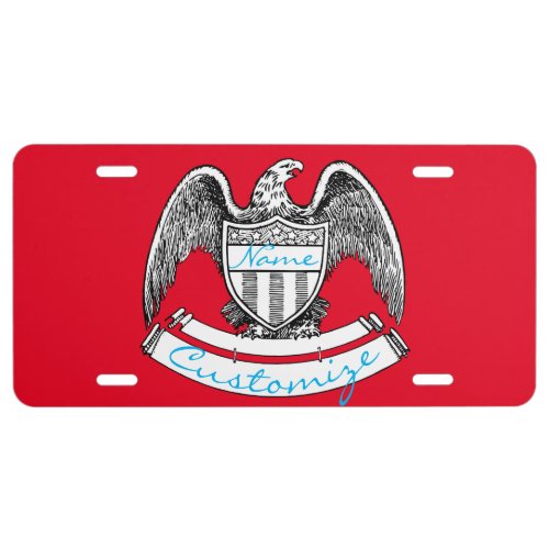 Vintage Patriotic Eagle PlaqueThunder_Cove License Plate