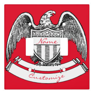 Vintage Patriotic Eagle PlaqueThunder_Cove Light Switch Cover