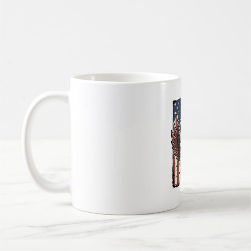 Vintage Patriotic Eagle Sunglasses Shirt Design_1 Coffee Mug