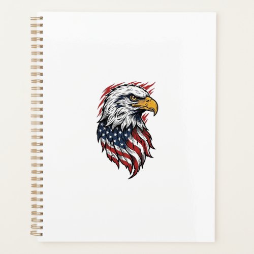 Vintage Patriotic Eagle Vector Shirt Design_1 Planner