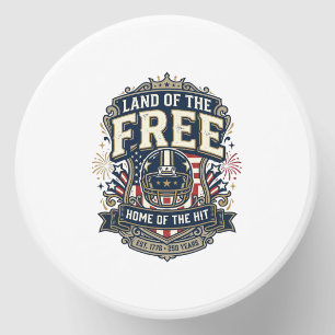Vintage Patriotic Football Land of the Free Shirt_ Mini Candle Favors