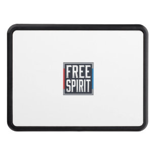 Vintage Patriotic Free Spirit Box Graphic Design_1 Hitch Cover