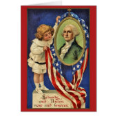 Vintage Patriotic George Washington Card (Front)