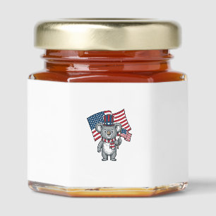 Vintage Patriotic Koala Flag Shirt Design_1 Honey Jar Favors