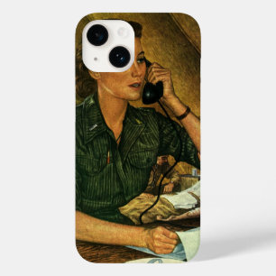 Vintage Patriotic, Medical Nurse on Phone Case-Mate iPhone 14 Case
