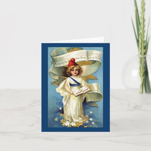 VIntage Patriotic Note Card