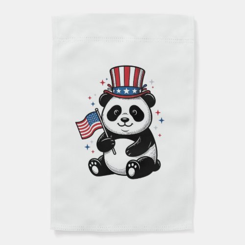 Vintage Patriotic Panda Flag Shirt Design_1