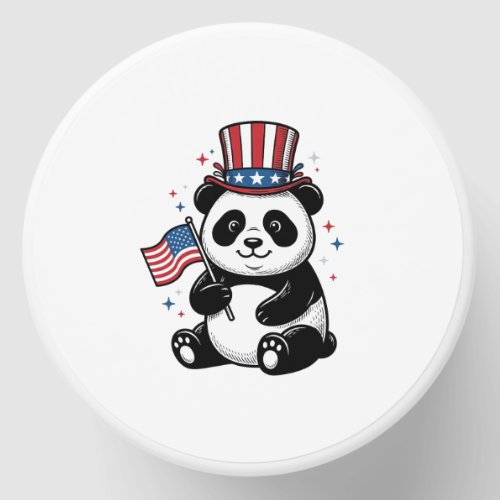Vintage Patriotic Panda Flag Shirt Design_1 Mini Candle Favors
